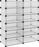vidaXL vidaXL Stojak na buty, przezroczysty, 94,5x36,5x106 cm, PP