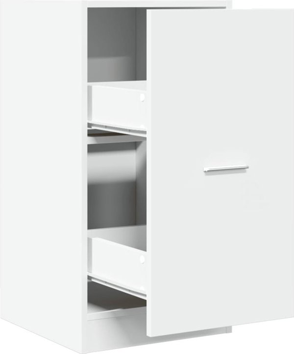 vidaXL Ντουλάπι φαρμακείου, λευκό, 40x41x77,5 cm, από ξύλινο υλικό