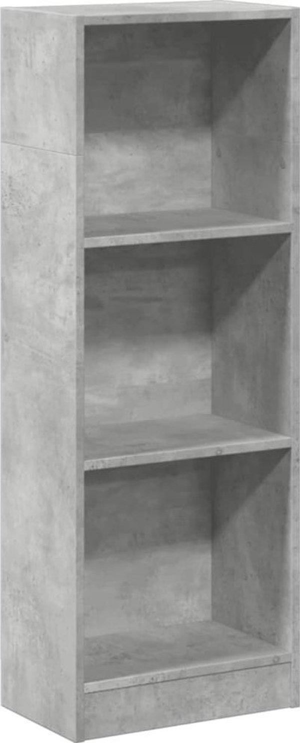 vidaXL Ραφιέρα, γκρι απόχρωση σκυροδέματος, 40x24x109 cm, υλικό ξυλομάζας