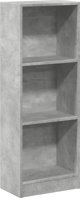 vidaXL Ραφιέρα, γκρι απόχρωση σκυροδέματος, 40x24x109 cm, υλικό ξυλομάζας