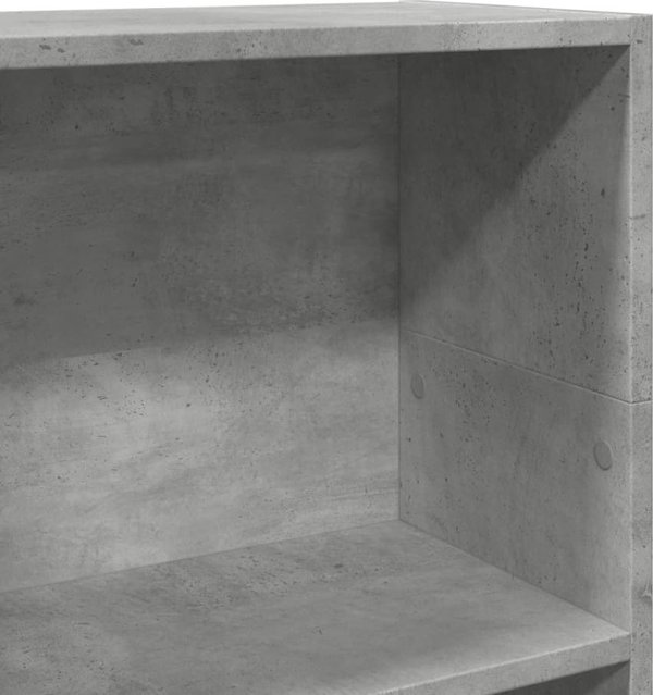 vidaXL Ραφιέρα, γκρι απόχρωση σκυροδέματος, 40x24x109 cm, υλικό ξυλομάζας