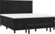 vidaXL Κρεβάτι Continental με στρώμα, μαύρο βελούδο 160x200 cm