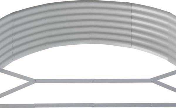 vidaXL vidaXL Donica ogrodowa, malowana proszkowo stal, 214x140x36 cm
