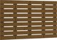 vidaXL Κεφαλάρι κρεβατιού, καφέ μέλι, 106x3x63 εκ, από μασίφ πεύκο