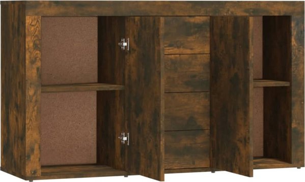 vidaXL Συρταριέρα, καπνισμένο δρυς, 120x36x69 εκ., ξύλινο υλικό