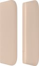 vidaXL Zaglowek uszak, cappuccino, 183x16x78/88 cm, texnimos derma
