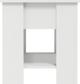 vidaXL Λευκό τραπεζάκι καφέ 101x49x52 cm από μοριοσανίδα