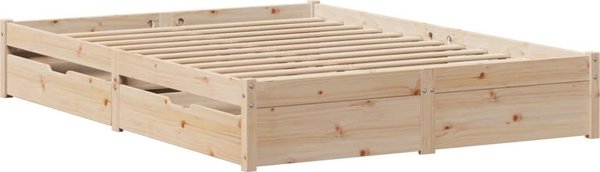 vidaXL Κρεβατοκάμαρα χωρίς στρώμα, 150x200 εκ., μασίφ πεύκο