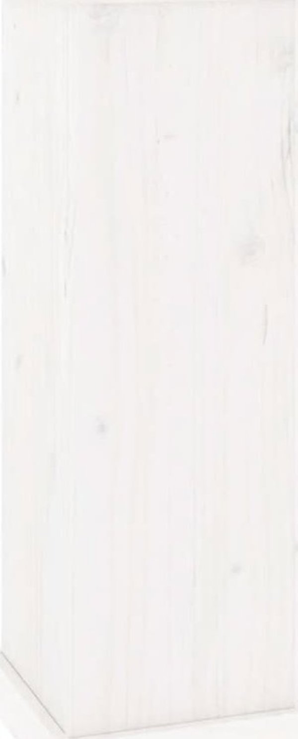 vidaXL Βάση για φυτά, λευκή, 40x40x90 εκ, από μασίφ πεύκο