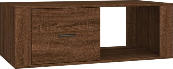 vidaXL Τραπέζι σαλονιού, καφέ δρυς, 100x50,5x35 εκ., σύνθετο ξύλο