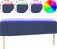 vidaXL Κεφαλάρι Κρεβατιού με LED, Μπλε, 180x5x78/88 εκ., ύφασμα