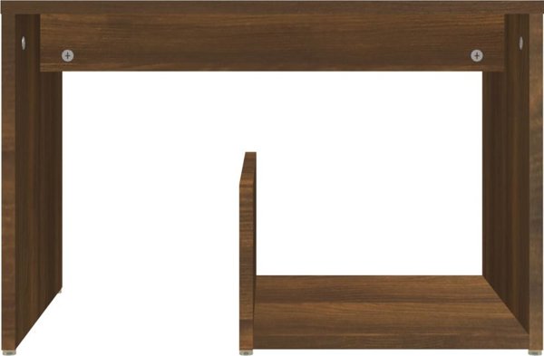 vidaXL Πλάγιο τραπεζάκι, χρώμα καφέ δρυς, 59x36x38 εκ., υλικό ξύλου