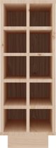 vidaXL vidaXL Szafka na wino, czarny, 23x34x61 cm, lite drewno sosnowe