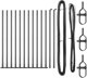 vidaXL Φράχτες Κολώνες με Βάσεις 13 Τεμ. 32mm 70cm Γαλβανισμένο Ατσάλι