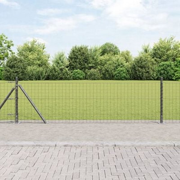 vidaXL Φράχτες Κολώνες με Βάσεις 13 Τεμ. 32mm 70cm Γαλβανισμένο Ατσάλι