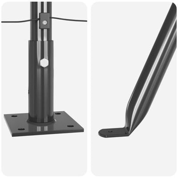 vidaXL Φράχτες Κολώνες με Βάσεις 13 Τεμ. 32mm 70cm Γαλβανισμένο Ατσάλι