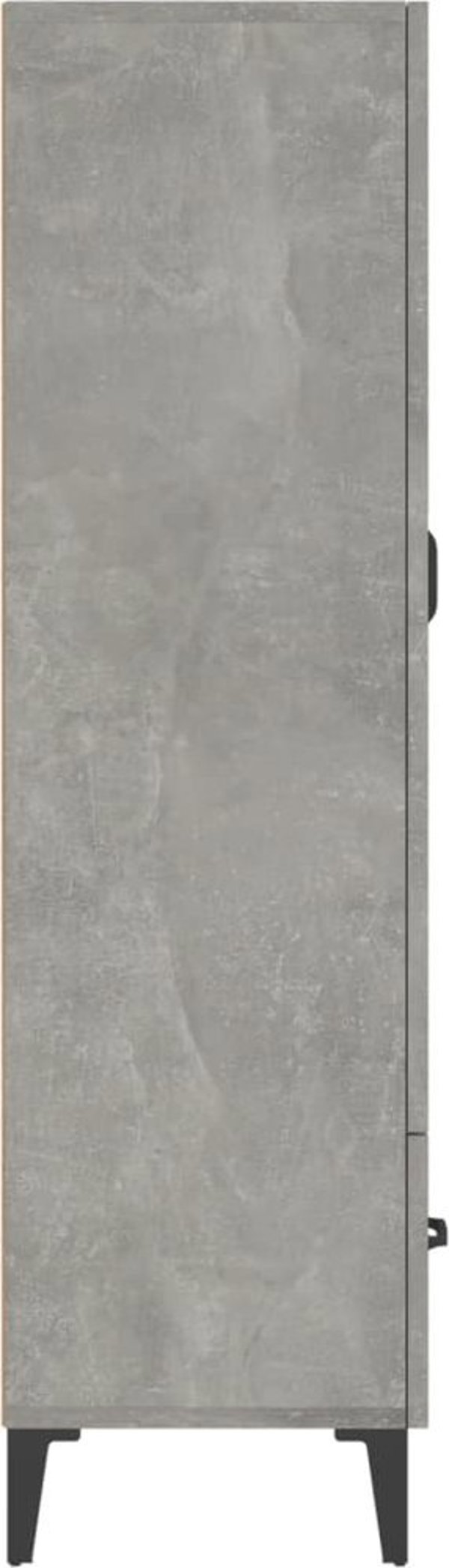vidaXL Ντουλάπι Γκρι Σκυρόδεμα 70x31x115 εκ, Ξυλώδες Υλικό