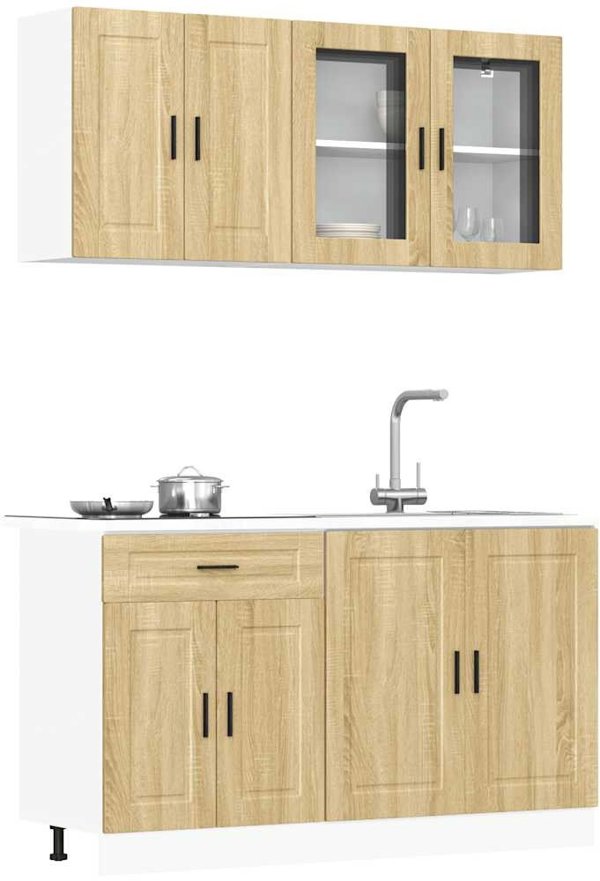 VidaXL Σετ Κουζίνας Kalmar 4 Τεμαχίων, Χρώμα Δρυς Sonoma