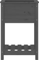 vidaXL Ζαρντινιέρα με ραφιέρα, γκρι, 54x34,5x81 εκ., μασίφ πεύκο