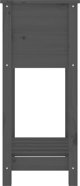 vidaXL Ζαρντινιέρα με ραφιέρα, γκρι, 54x34,5x81 εκ., μασίφ πεύκο
