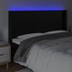 Κεφαλάρι κρεβατιού vidaXL με LED, μαύρο, 183x16x118/128 cm, τεχνητό δέρμα