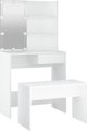 vidaXL Σετ Τουαλέτας με Φωτισμό LED, Λευκό Χρώμα
