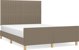 vidaXL Rama κρεβατιού με κεφαλάρι, taupe, 140x200 cm, επενδυμένη με ύφασμα
