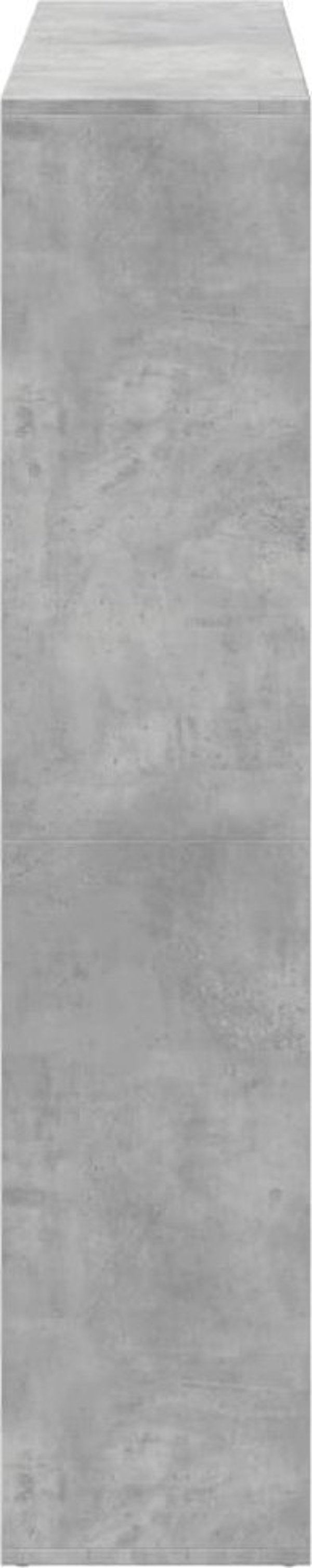 vidaXL Βιβλιοθήκη γκρι τσιμέντου, 137,5x29x137,5 cm
