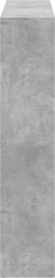 vidaXL Βιβλιοθήκη γκρι τσιμέντου, 137,5x29x137,5 cm