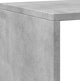 vidaXL Βιβλιοθήκη γκρι τσιμέντου, 137,5x29x137,5 cm