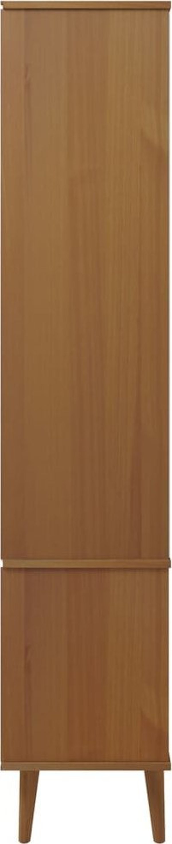 vidaXL Βιτρίνα με Συρτάρια MOLDE Καφέ 90x35x175 cm από Στερεό Πεύκο