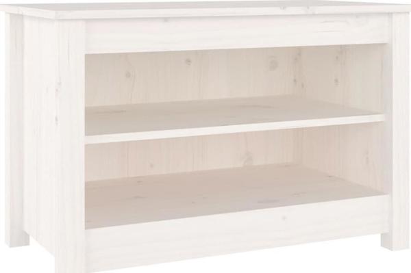 vidaXL Λευκή Ντουλάπα για Παπούτσια 70x38x45,5 εκ. από Πεύκο