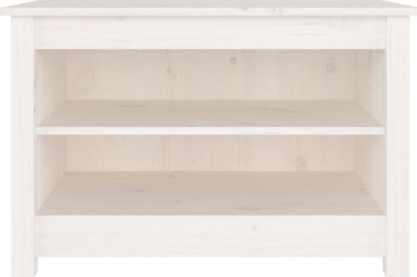 vidaXL Λευκή Ντουλάπα για Παπούτσια 70x38x45,5 εκ. από Πεύκο