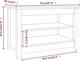 vidaXL Λευκή Ντουλάπα για Παπούτσια 70x38x45,5 εκ. από Πεύκο