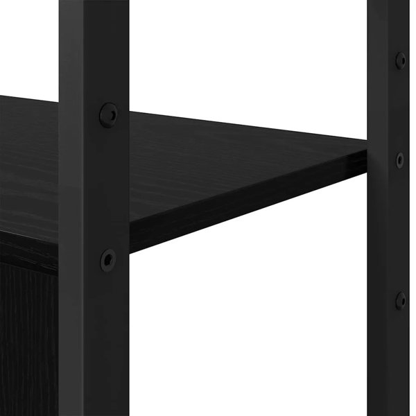 vidaXL Ράφι Βιβλιοθήκη 80x30x155,5 εκ. σε Χρώμα Μαύρη Δρυς