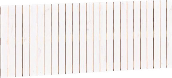 vidaXL Κεφαλάρι κρεβατιού λευκό 159,5x3x60 cm από μασίφ πεύκο