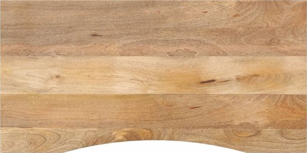 Πάνελ γραφείου με κοπή 110x50x2,5 cm από ωμό ξύλο μάνγκο