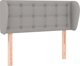 vidaXL Κεφαλάρι uszak, ανοιχτό γκρι, 103x23x78/88 cm, ύφασμα