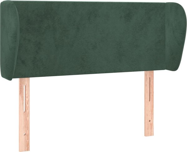 vidaXL Zaglowek uszak, skouroprasino, 93x23x78/88 cm, aksamitnos