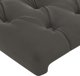 vidaXL Zaglowek do lozka z LED, ciemnoszary, 100x7x118/128 cm, aksamit