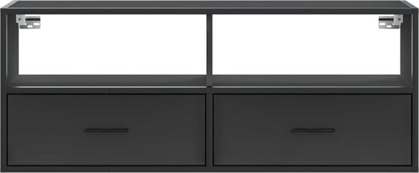 vidaXL Szafka pod TV, czarna, 100x31x39,5 cm
