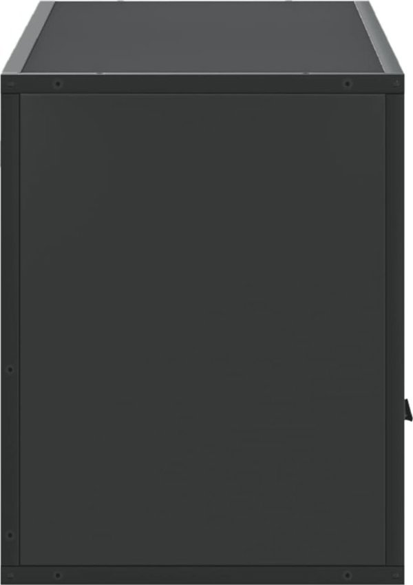 vidaXL Szafka pod TV, czarna, 100x31x39,5 cm