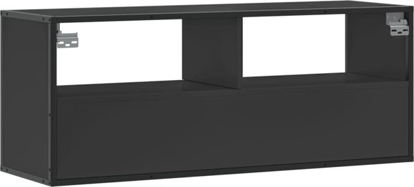 vidaXL Szafka pod TV, czarna, 100x31x39,5 cm