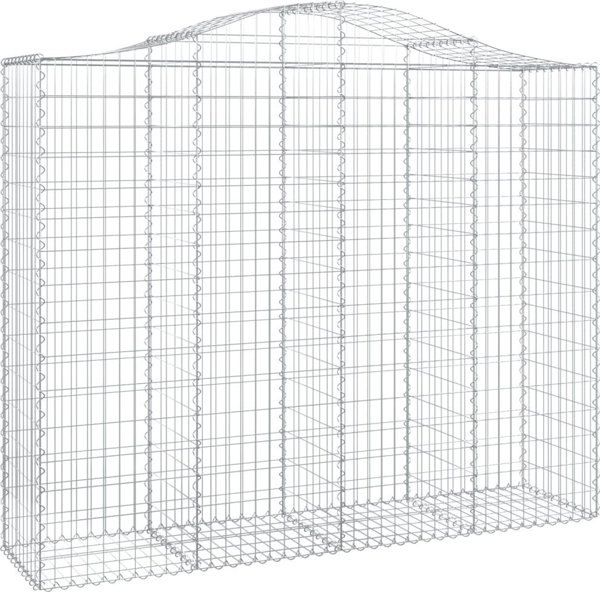 vidaXL Kosze gabionowe, 7 τεμ, 200x50x160/180 εκ, γαλβανισμένο σίδερο