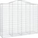 vidaXL Kosze gabionowe, 7 τεμ, 200x50x160/180 εκ, γαλβανισμένο σίδερο