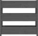 vidaXL Donica, szara, 112x25x104,5 cm, lite drewno sosnowe