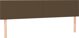 vidaXL Zaglowek do lozka me to LED, ciemnobrazowy, 160x5x78/88 cm, tkanina