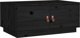 vidaXL vidaXL Stolik kawowy, czarny, 80x50x35 cm, lite drewno sosnowe