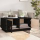 vidaXL vidaXL Stolik kawowy, czarny, 80x50x35 cm, lite drewno sosnowe