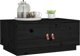 vidaXL vidaXL Stolik kawowy, czarny, 80x50x35 cm, lite drewno sosnowe